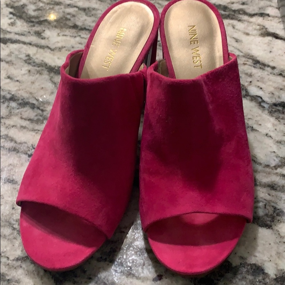 Pink suede Nine West - Worn Once!